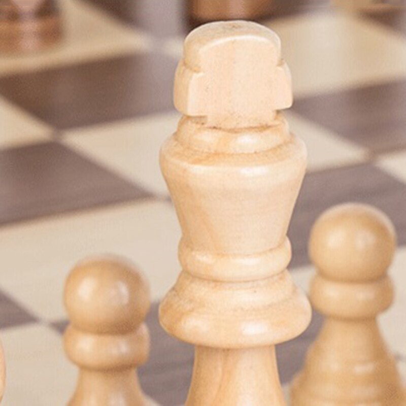 Træ skak skakbrikker netic skak underholdning brætspil