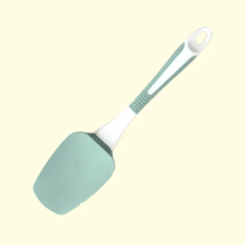 1 stk. silikonspatelsett ikke-pinne varmebestandige spatler vender til matlaging baking blanding kjøkken bakeverktøy spatel: Lys gul