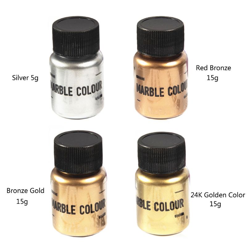 15G Epoxyhars Kleurstof Glitter Marmer Metallic Pigment Hars Sieraden Maken Gxma