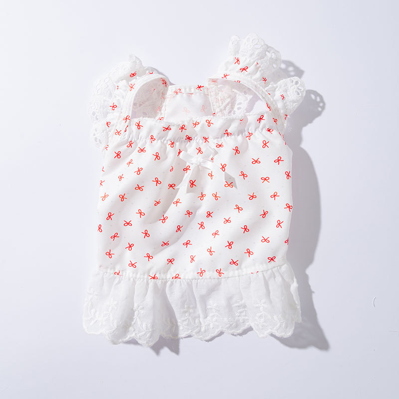 Robe de princesse pour chien, vêtements d'été mignons pour chien, jupe en dentelle pour chat, vêtements pour animaux de compagnie, Chihuahua Bichon, gilet pour chat, chiot, chemise pour filles: L / GRIS