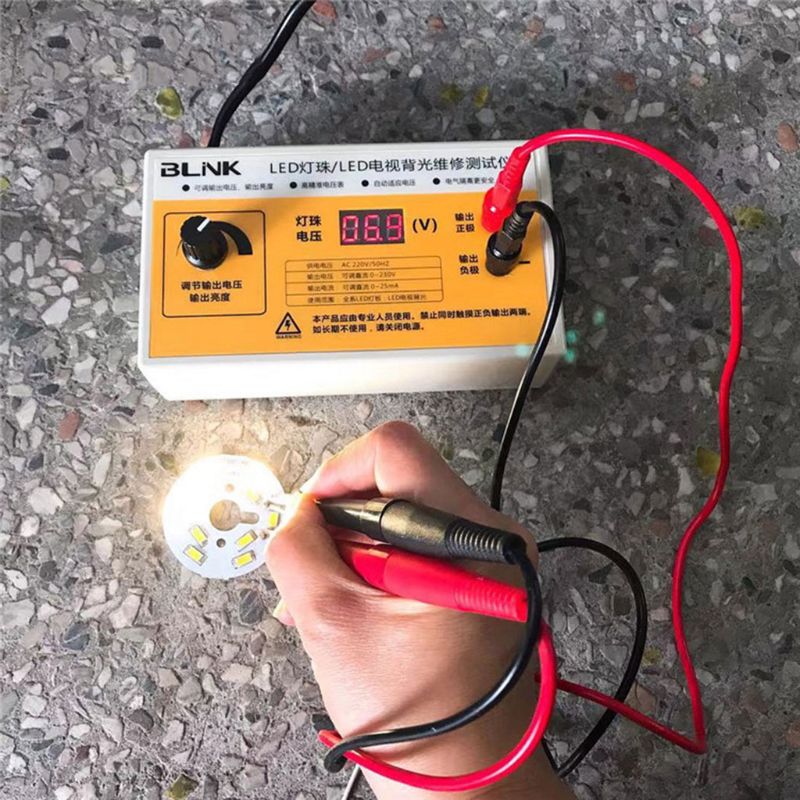 Probador de retroiluminación LED de CA, 220V, tiras LED, prueba de retroiluminación con pantalla de voltaje, herramienta de detección de luz LED