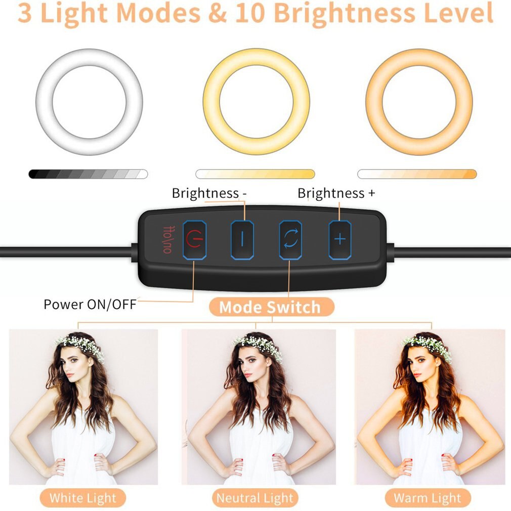 Beauty Fill Light Live Fill Light Mobile Video Fill Light Online Celebrity Live Broadcast 10-inch Ring Light