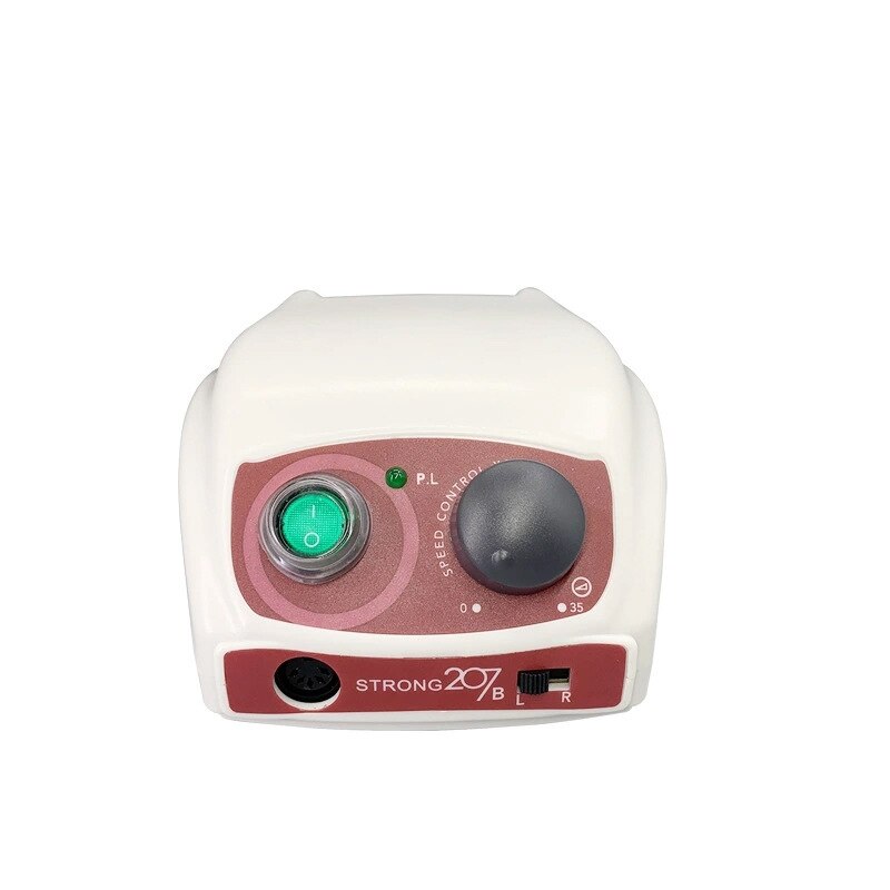 Strong 210 Marathon Power Control Box For Micromotor Handpiece 65W Manicure Pedicure machine Electric Nail Drill Pedal Equipment: strong 207B red / US