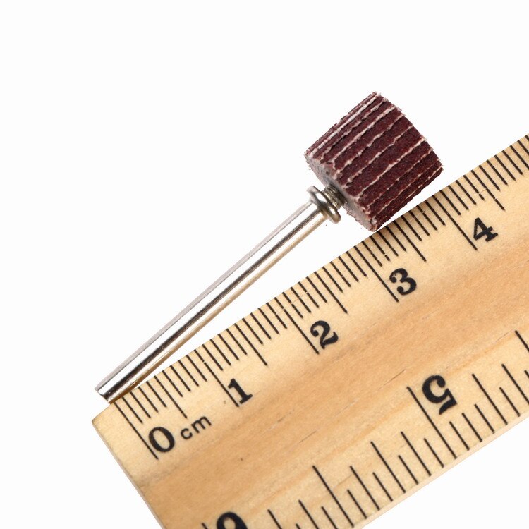 10Pcs 240-Grit 10 x 10x 3mm Sanding Flap Disc Grinding Flap Wheels Brush Sand +Mandrel for Dremel Rotary Tool Dremel Accessories