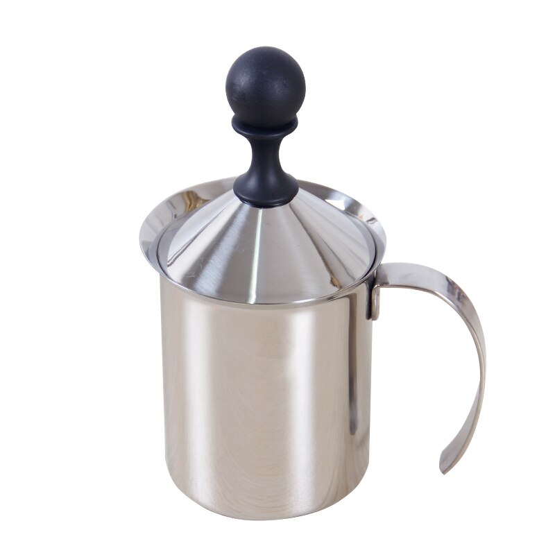 400Ml Rvs Melkopschuimer Foamer Koffie Melkopschuimer Cappuccino Handmatige Koffie Melkschuimer Koffie Tool KCBII0115