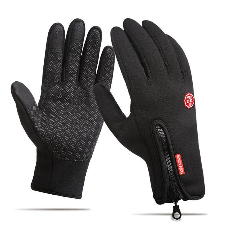 Gloves Outdoor Sport Riding Climbing Skiing Windproof Waterproof Warm Fleece Gloves Touch Screen Full Finger Gloves Bike Glove
