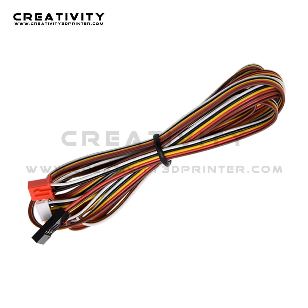 3d printerdele bl touch kabel forlængerledning 1.5 meter 3d touch automatisk nivelleringssensor til ender 3/ ender 3 pro/ ender 5/cr10: Rødt kabel