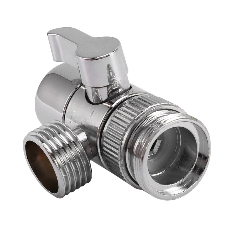 2X Faucet Valve Diverter Sink Valve Water Tap Faucet Splitter Adapter Home Bathroom Kitchen Diverter