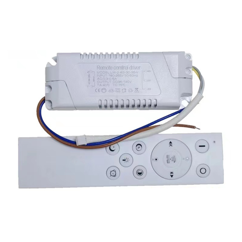 LED Stepless Light Drive Switch Sky Lantern 2.4G Wireless Remote Control Driver Intelligent Power Supply: WHITE