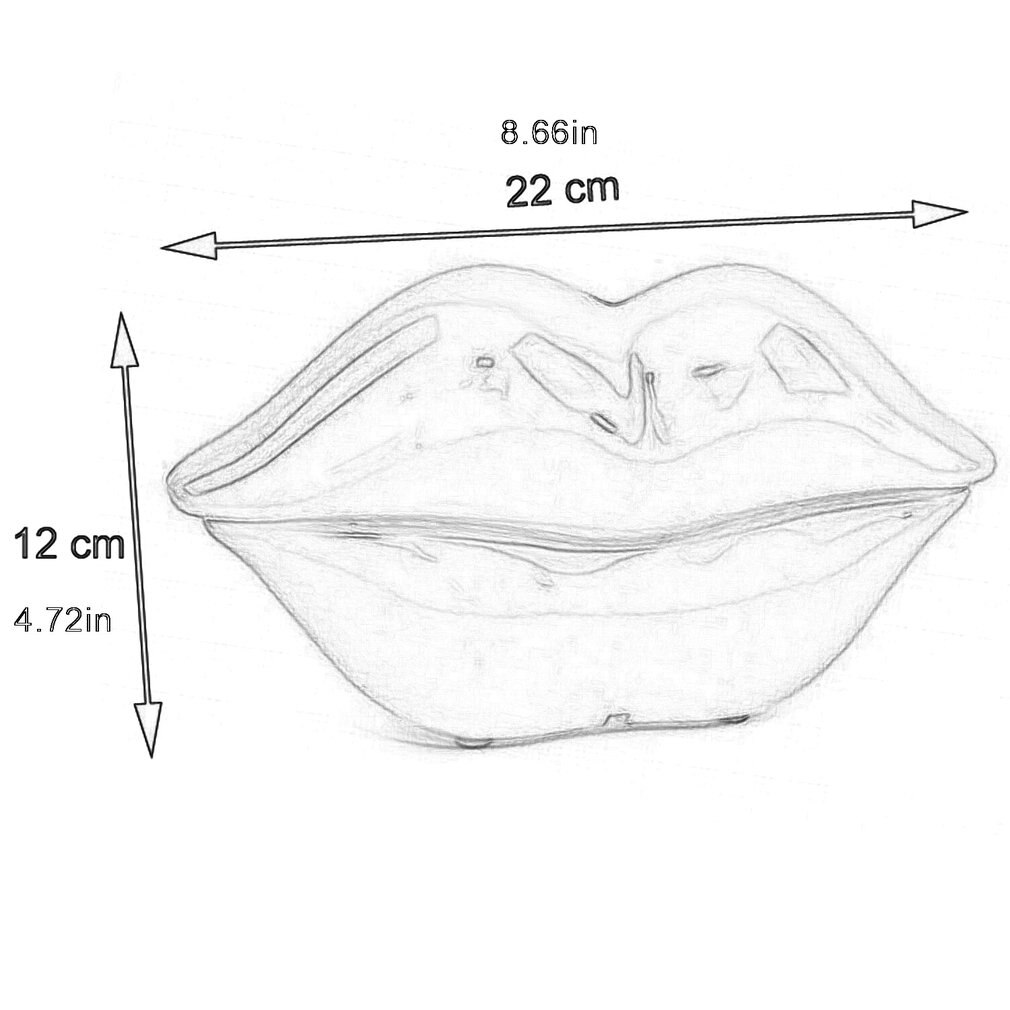 1PC European Style Wired Telephone Corded Funny Lips Shaped Landline Telephone for Home Ofiice For Women