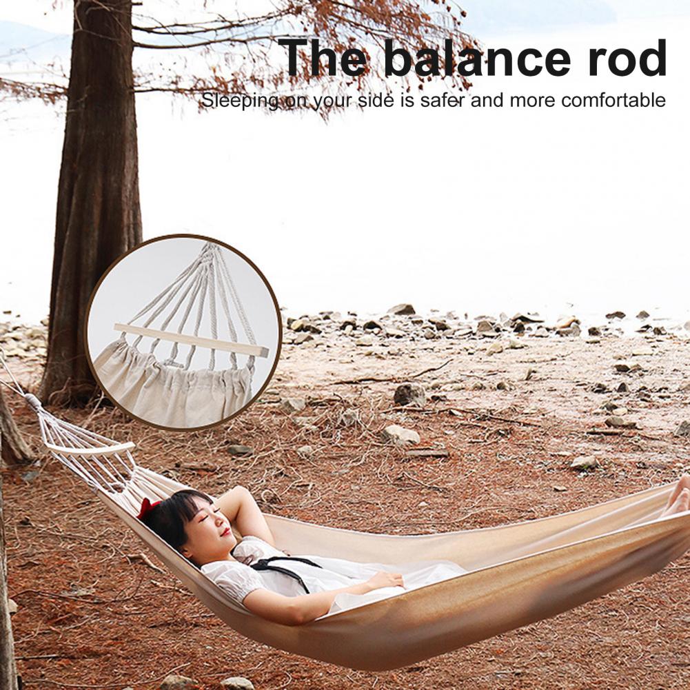 Outdoor Hammock Eco-friendly Lightweight Camping Hammock Sturdy Rope Outdoor Hammock for Backyard Camping Hammock