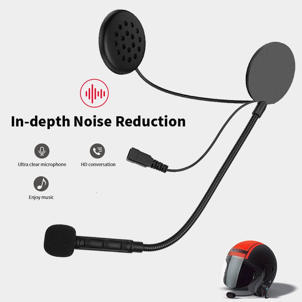 M1 Bluetooth Anti-Interferentie Headset Voor Motorhelm Rijden Handsfree Hoofdtelefoon Motorhelm Headset