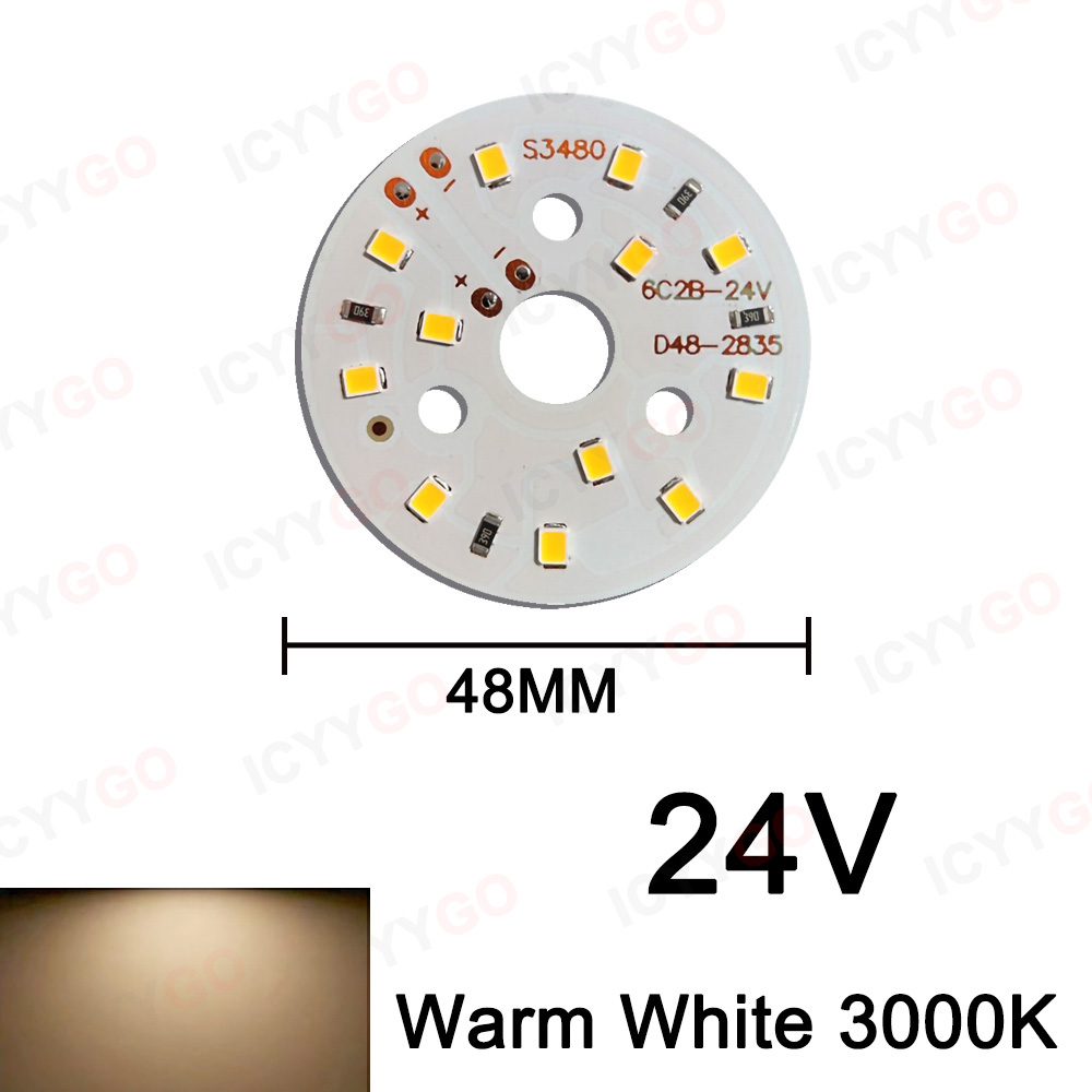 10 Uds DC12V DC24V lámpara cuentas bombilla LED 1W 3W 5W 7W brillo tablero de luz adecuado para bombillas Led Downlight soldadura cable de alimentación: 2-2,4 V / Azul