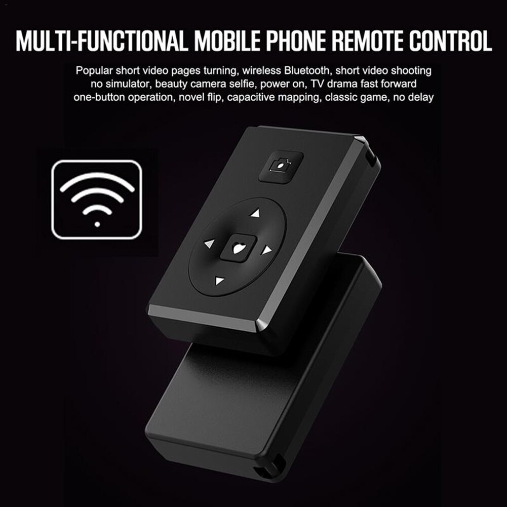 Mini Wireless Bluetooth Remote Control Selfie Camera Shutter Page Turning Remote Control for Phone for Android / iOS Cell Phone