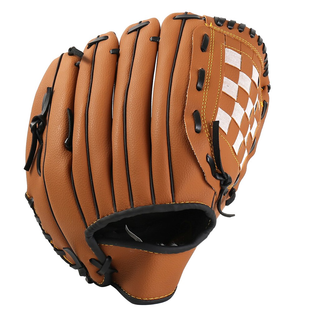 1pc Men Women Baseball Glove Outdoor Left Hand Impact Reduce Adjustable Comfortable Training Sports Softball Mitts Accessories