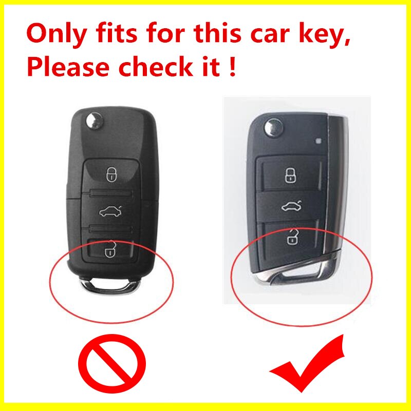 Tpu autosleutelhoesje voor volkswagen vw golf 7 mk7 seat ibiza leon  fr 2 altea aztec skoda octavia sleutelhanger accessoires