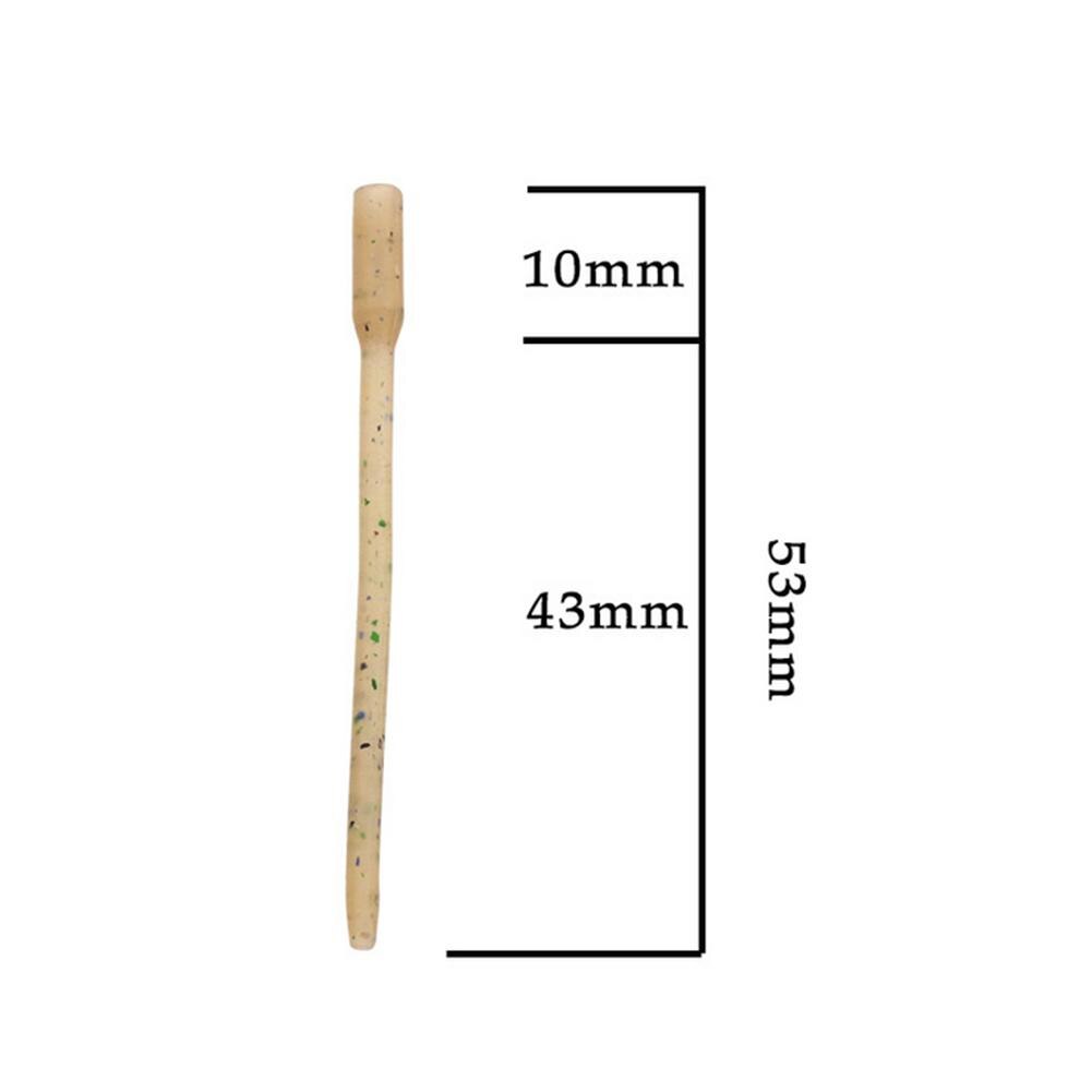 Anti mouwen slijtvaste 10x lange terminal anti-klit mouw verbinden met vishaak karpervisserij uitrusting: Default Title