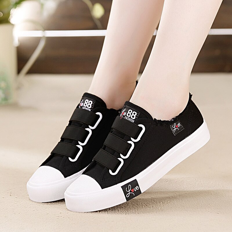 Mew plate-forme baskets toile chaussures femmes solide Superstar crochet boucle vulcaniser chaussures filles Zapatos De Mujer K563
