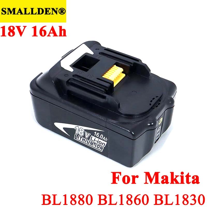 18V 16Ah 12Ah Rechargeable Battery 16000mah Li-Ion Battery Replacement Power Tool Battery for MAKITA BL1880 BL1860 BL1830 BL1820: 18V 16Ah 1PCS