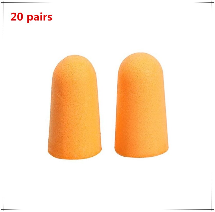 Earplugs high foam anti-noise earplugs ear protectors sleep soundproof earplugs workplace safety supplies: Cordless 20 pairs