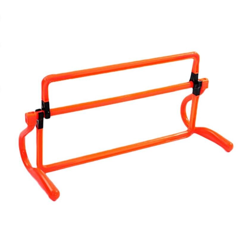 Marco de barrera de fútbol, equipo de entrenamiento, Mini removedor de obstáculos para saltar, correr, sensible: Naranja