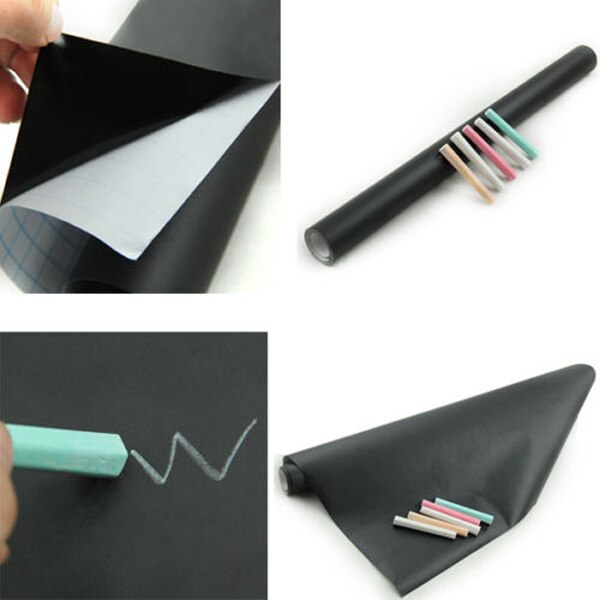 Novelty 45x200cm Chalk Board Blackboard Vinyl Draw Chalkboard