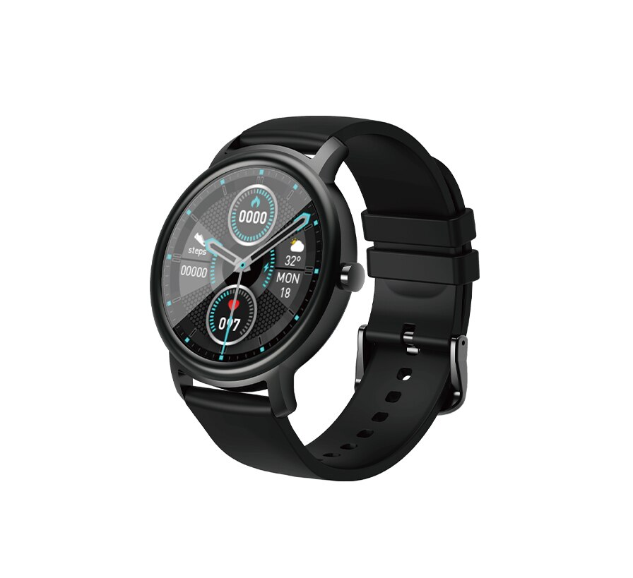 Mibro ar relógio inteligente android ios relógio de fitness ip68 à prova dip68 água bluetooth 5.0 monitor sono freqüência cardíaca rastreador smartwatch: Black Watch