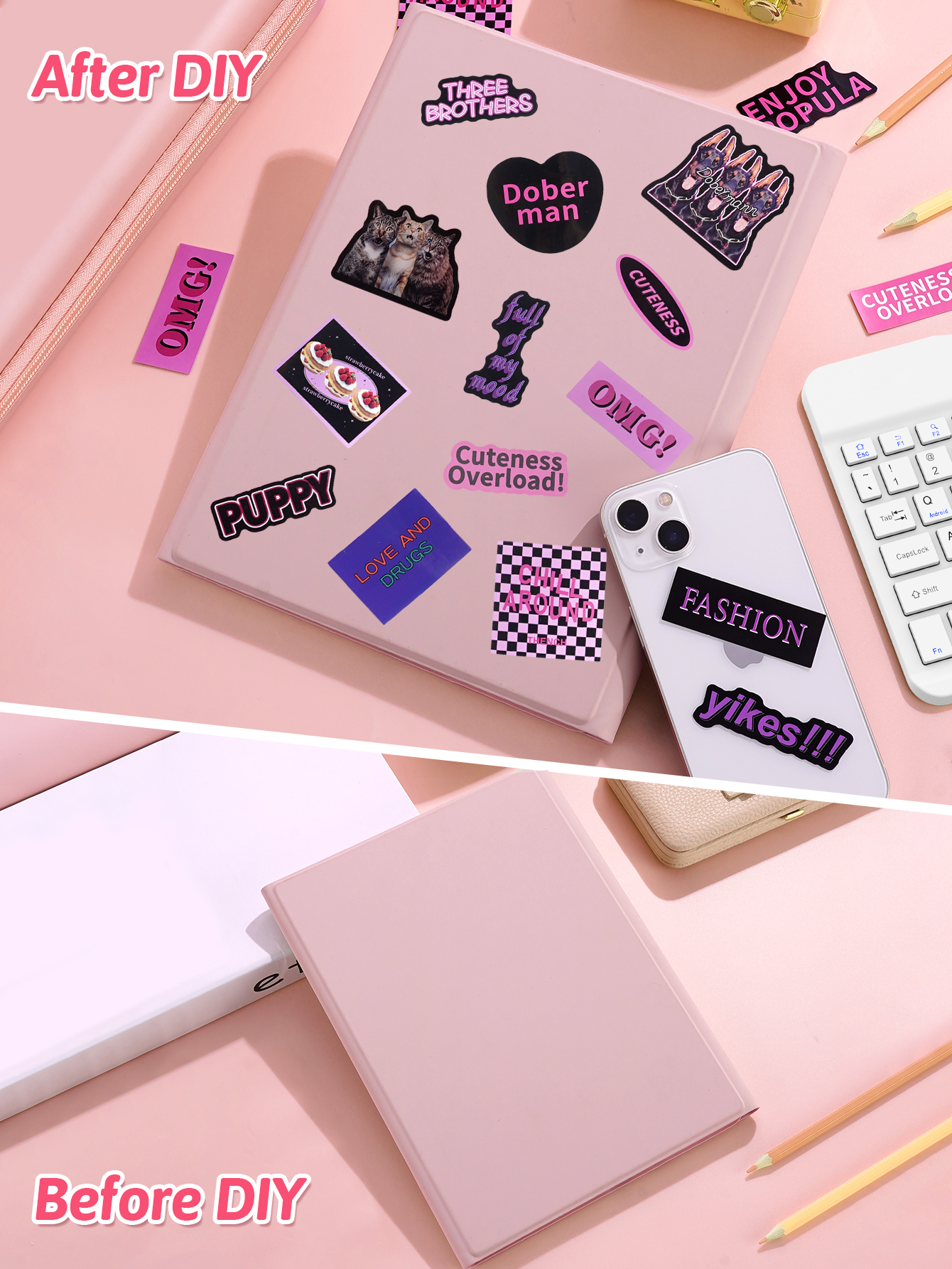 Keyboard Case for iPad 10.2" 9th 8th 7th Generation, with Detachable Keyboard and Pencil Holder, for iPad Air4/5 10.9in Cover