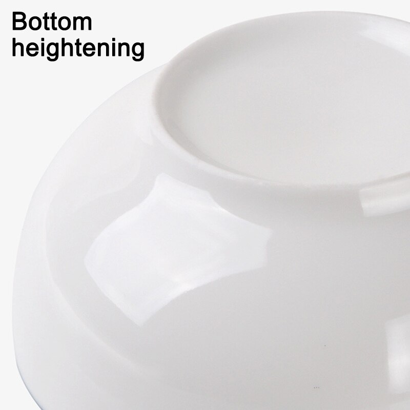 White Dinnerware Set Porcelain Spoon Bowl Plate for Home Use Everyday Use FEA889