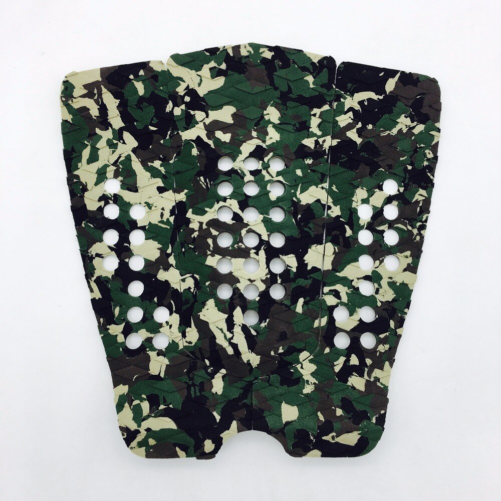 3pcs Surfboard Traction Pads Surf Pads 3M Glue Deck Pad EVA Deck Pad Grip Skimboard Adhesive Grips: Army Green