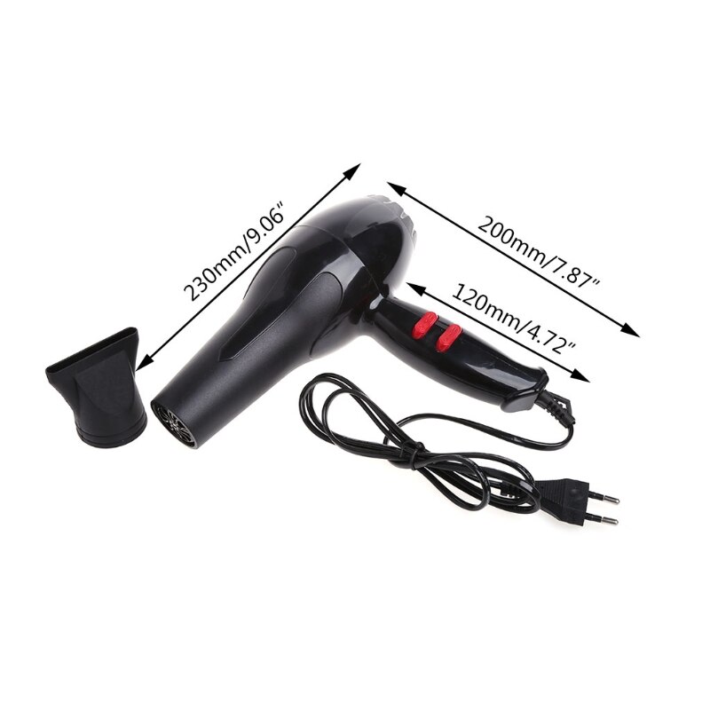 Hair Blow Dryer 1800W Heat Blower Dryer Cold Wind Salon EU Plug