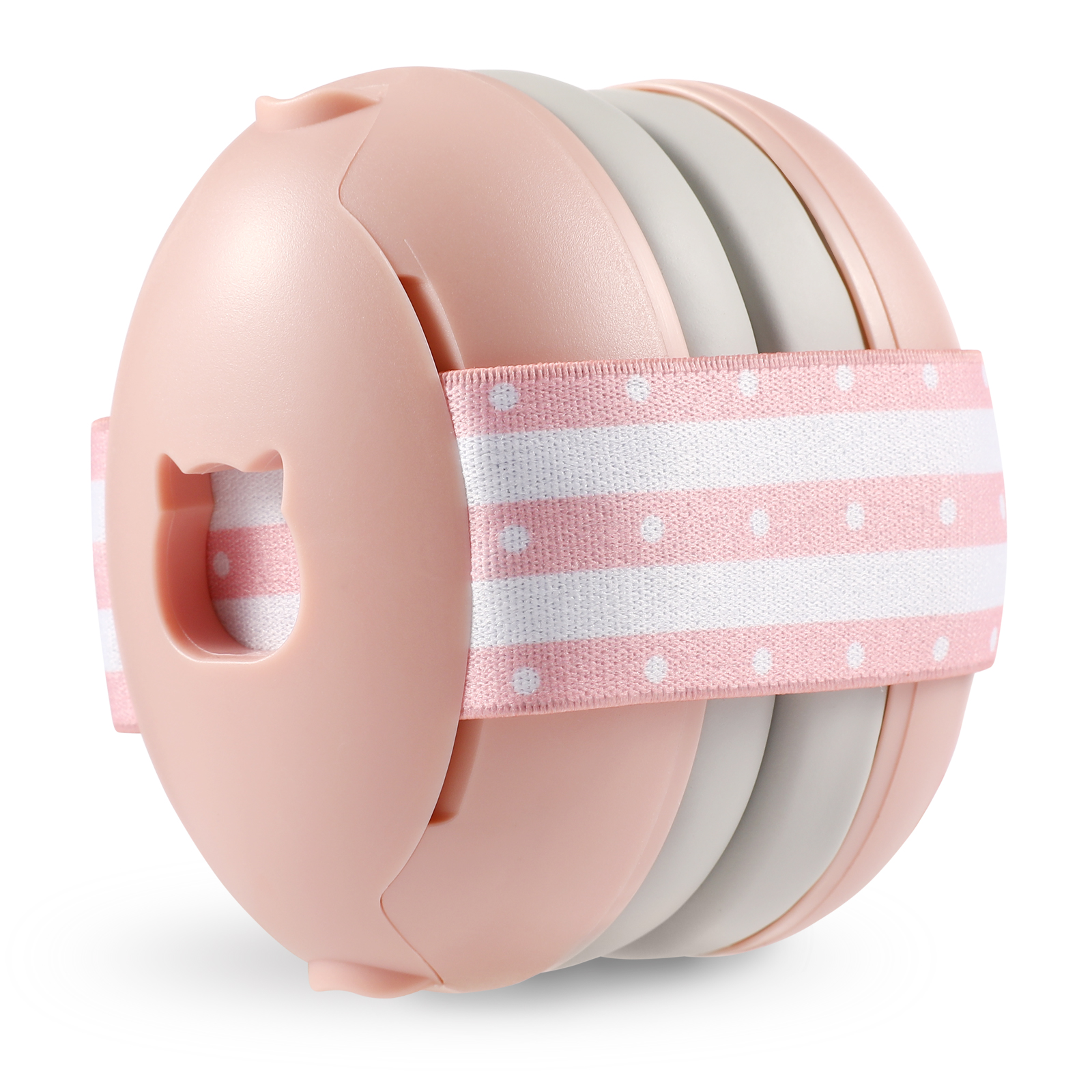 Gehoorbescherming voor baby's, peuters, elastische ruisonderdrukking, oorbeschermers, babyhoofdtelefoon tegen gehoorbeschadiging, verbetert de slaap: WHITE