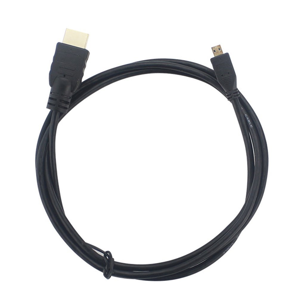 Black Micro HDMI To HDMI Cable 1.5M 4K for Raspberry Pi 4 Model B Model B Micro HDMI To HDMI Cable Adaptor
