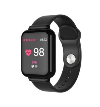 sports smart watch with blood pressure,oxygen bracelet and Fitness, for Samsung A7 A5 A6 A70S A50 A80 A8 Plus A6S A20e M40: Black