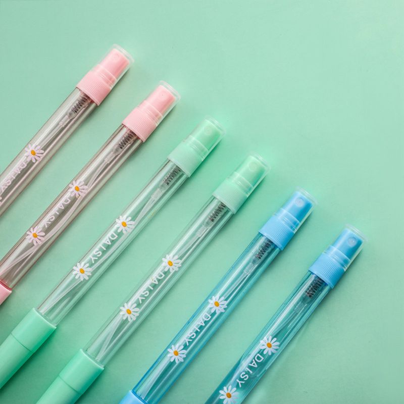 6pcs/set Spray Gel Pen Perfume Disinfectant Alcohol Sanitizer Refillable Spray Neutral Pen Student Stationery