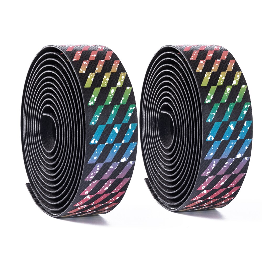 Road Bike Handlebar tapes blue white gold teal Gradient color EVA PU Tape Durable Shock-Proof Bartape