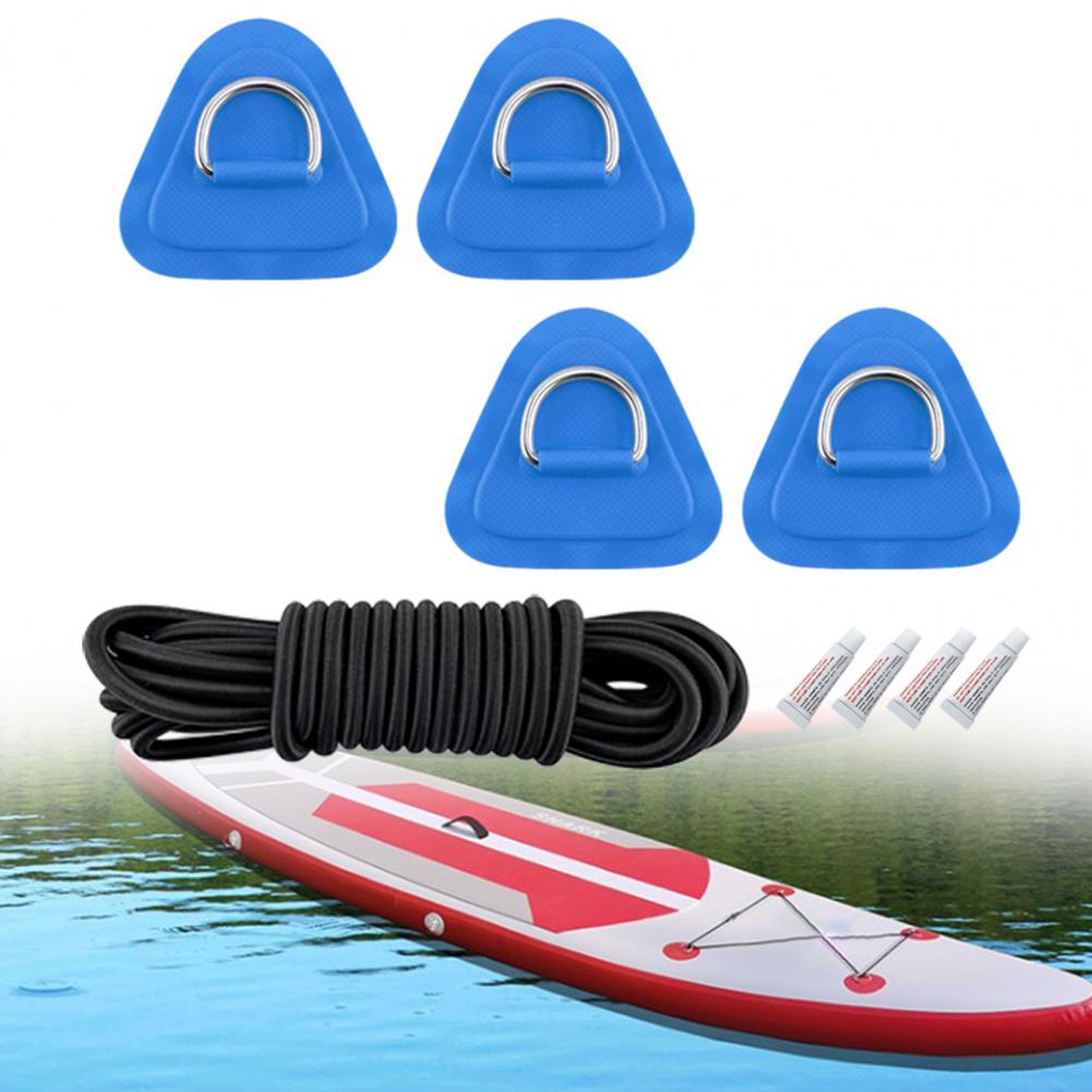 1Set D Ring Patch Waterdicht Eenvoudig Te Gebruiken Roestvrij Staal Surfplank Sup Pvc Patch Voor Kano