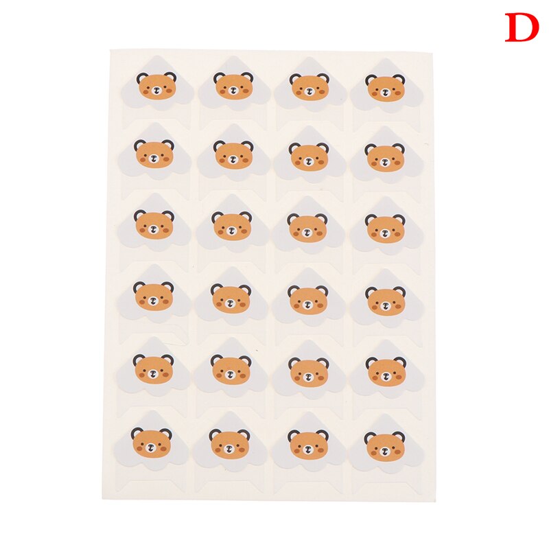 24 pcs DIY Cartoon Cute Animals Corner Cute Paper Stickers for Photo Albums Frame Decoration Scrapbooking: D