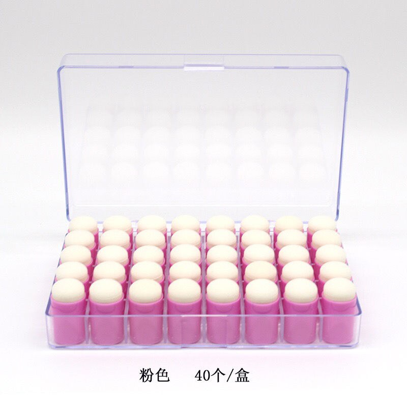 Smear coloring tool Transparent seal rubber stamp DIY album smear cardboard Material brush color sponge finger sleeve: C