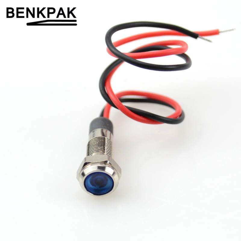 6mm LED indicator light 3V 6V 12V 24V 220V signal lamp