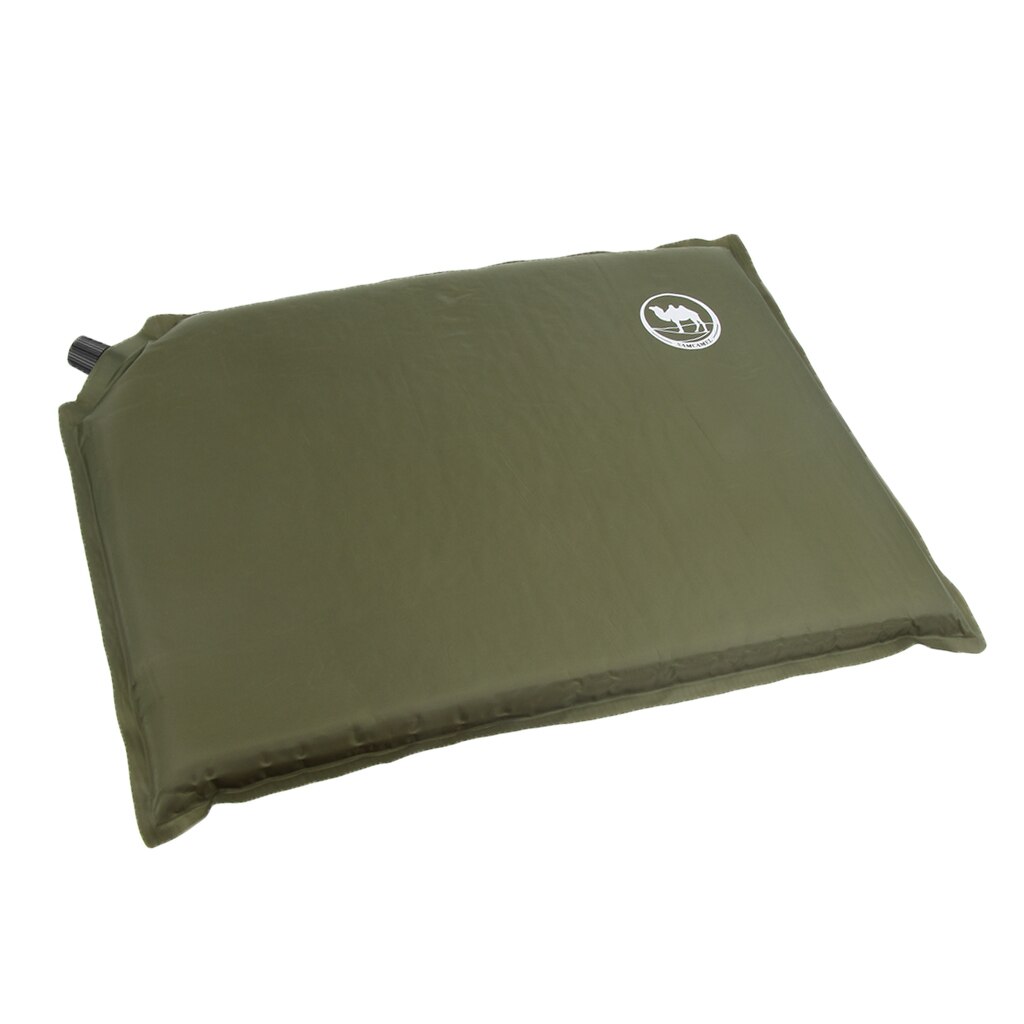 Cojín portátil para asiento de estadio, autohinchable, con bolsa de almacenamiento, para exteriores: Green