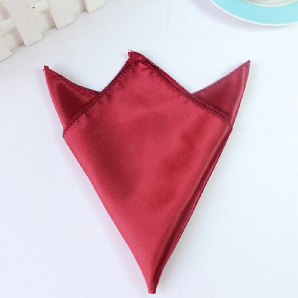 10 stk firkantet satengbord serviett fest hotellutstyr lommetørkle klut bankett middagsbord dekorasjon