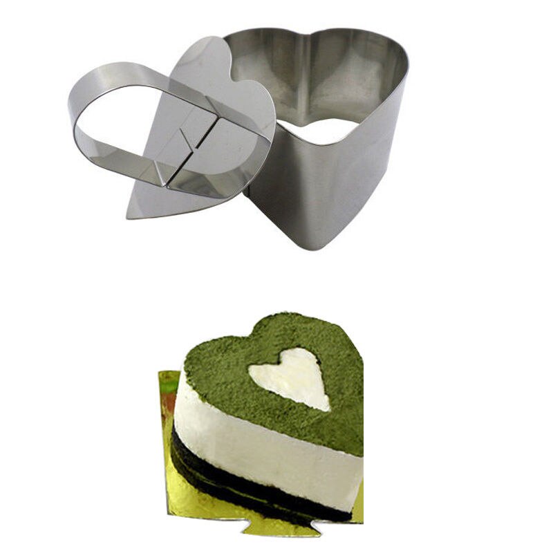 Form sallad kök bakeware gör-det-själv bakverk verktyg rostfritt stål cupcake form sallad dessert form ringar för sallader form: D