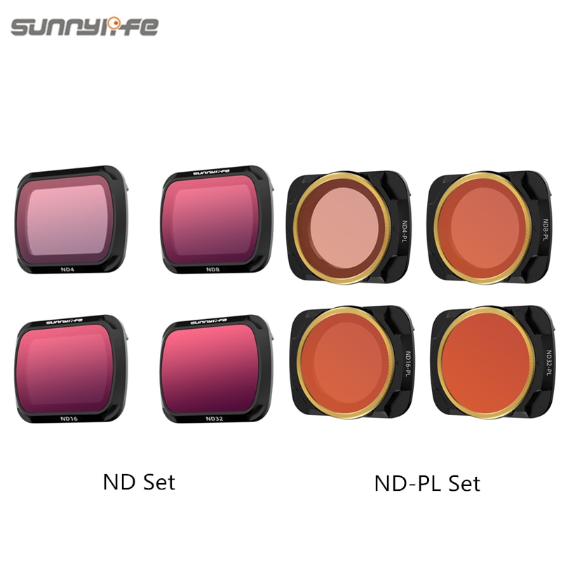 Sunnylife Nd Filters Set Lens Filter ND4 ND8 ND16 ND32 ND-PL Lens Filter Voor Mavic Air 2 Drone Camera Accessoires