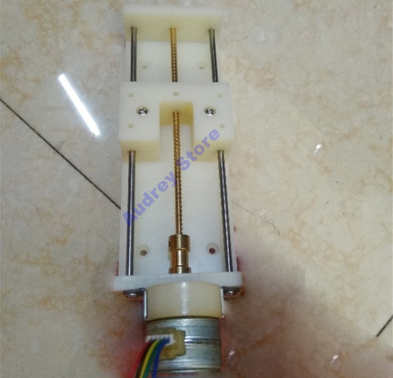 Y27-100c linear sliding table motor 5-12V 500mA-2A 2 phase 4 wire deceleration screw stepper motor