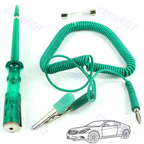 Durable Auto Circuit Tester 6V 12V 24 Volts Voltage Gauge Car Test Light Bulb N0HF