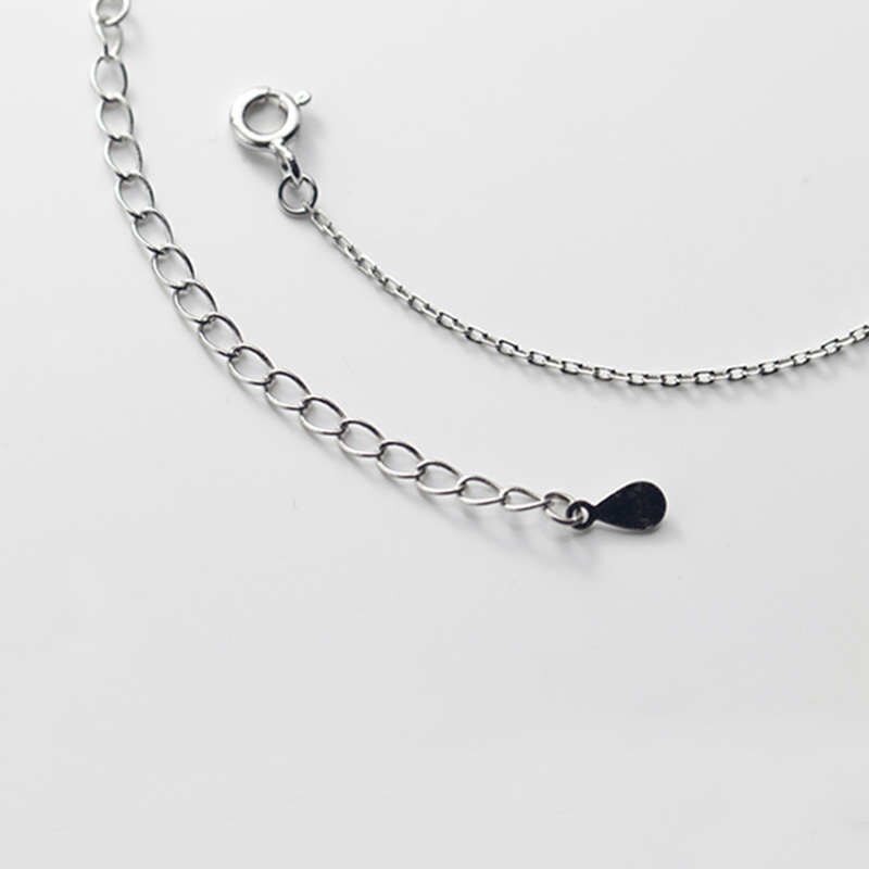 Ponykiss romantisches  s925- teiliges sterlingsilber-fußkettchen mit schleife und zirkoniakette, damen-partyschmuck, allergenarm