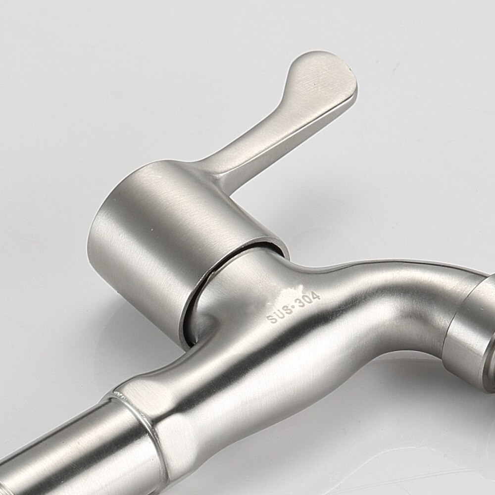 Moderne Mode Tuin 304 Rvs Snel Geopend Kraan/Wandmontage Kranen/Babcocks Koud Water Kraan/Mop zwembad Kranen