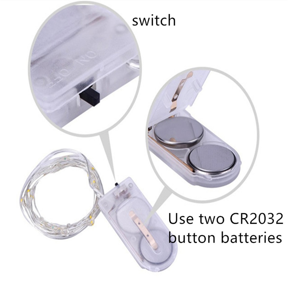 String led 7 färg serie mini dekor lampor valentine dekoration rgb girlander ljus fest sovrum bröllop