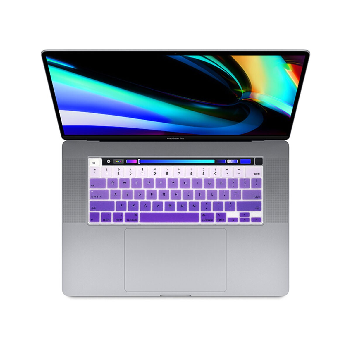 Us Layout Skin Voor Macbook Pro 13 M1 Chip A2338 Us Toetsenbord Cover Silicon Rainbow Waterdicht Pro 13 M1 a2338 Toetsenbord Film: US-Rainbow-Purple